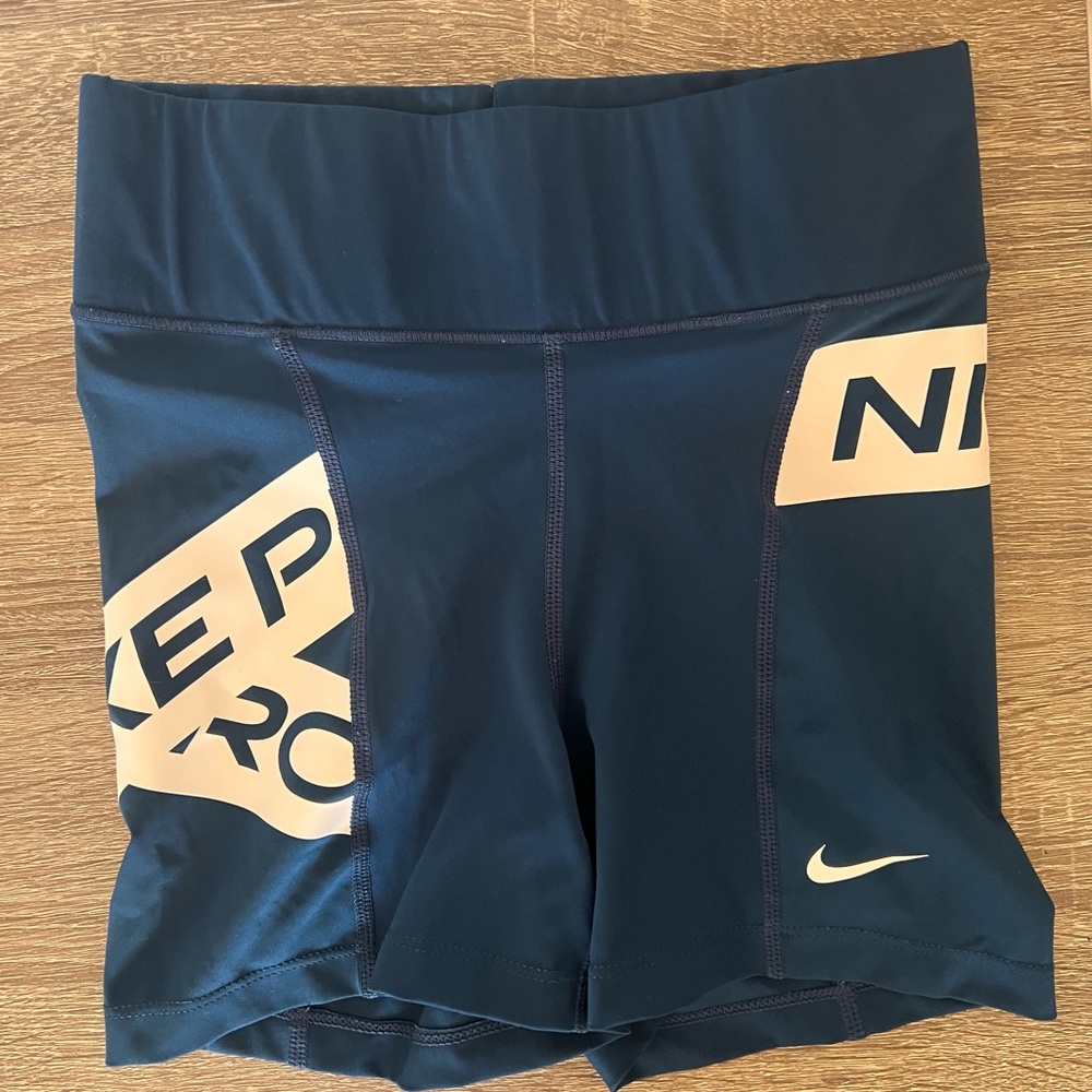 Nike Women's Dark Blue Athletic Shorts